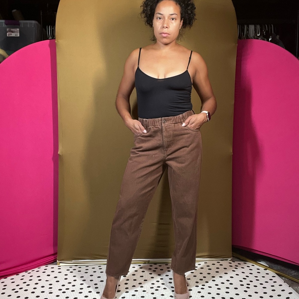 Brown Ankle & Cropped Jeans